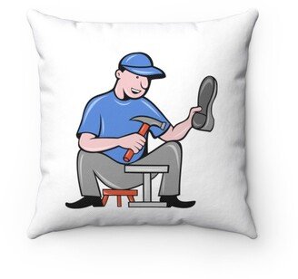 Shoemaker Cobbler Pillow - Throw Custom Cover Gift Idea Room Decor