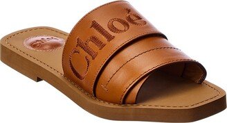 Woody Leather Slide