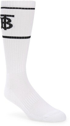 TB Monogram Crew Socks