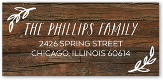 Address Labels: Young Purification Address Label, Brown, Matte