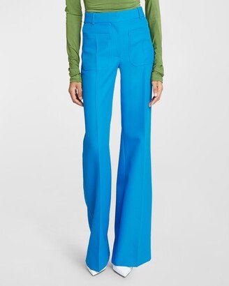 Alina Pleated Wide-Leg Trousers