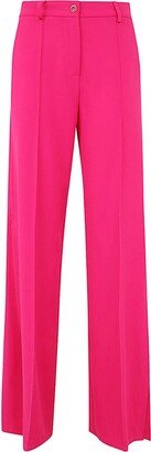 High-Waist Wide-Leg Tailored Trousers-AE