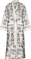 x Sheila Bridges Harlem Toile Silk Robe