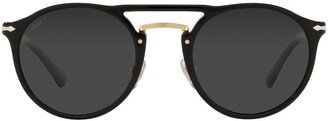 Tinted Round-Frame Sunglasses-AA