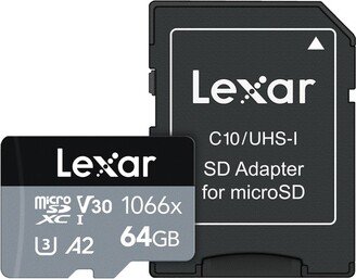 Lexar® Professional SILVER Series 1066x microSDXC™ UHS-I Card (64 GB)