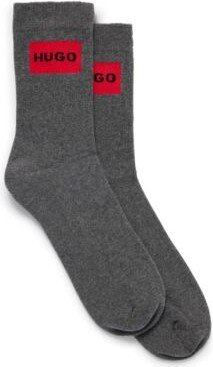 Two-pack of short-length socks with logo detail