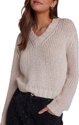 Chunky V-Neck Sweater-AB