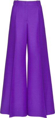 Crepe Couture wide-leg trousers