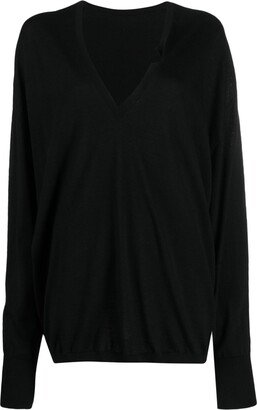 QUIRA virgin-wool V-neck jumper