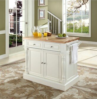 Oxford Butcher Block Top Kitchen Island