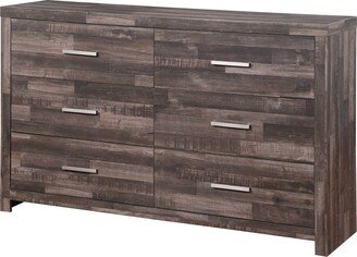 CDecor Litzia Dark Oak 6-Drawer Dresser