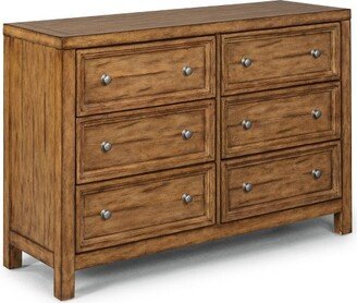 Sedona 6 Drawer Dresser Toffee Brown