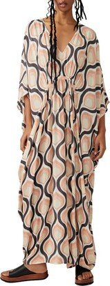 Groovy Baby Geo Print Maxi Caftan