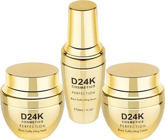 D24k Perfection Lifting Mask With Black Truffle & Black Pearl & Perfection Lifting Cream With Black Truffle & Black Pearl & Perf