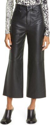 Leather Culotte Pants