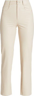 Stella Faux Leather Slim-Fit Pants