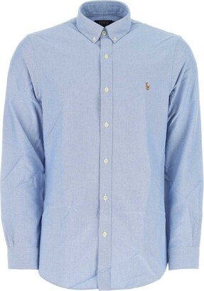 Pony Embroidered Buttoned Shirt-AA