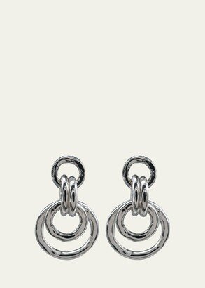 Medium Jet Set Earrings in Sterling Silver