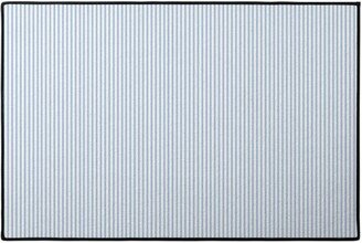 Door Mats: Cedar Lake Cottage Ticking Stripe - Blue Door Mat, Blue