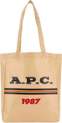 Logo Printed Lou Shopping Bag