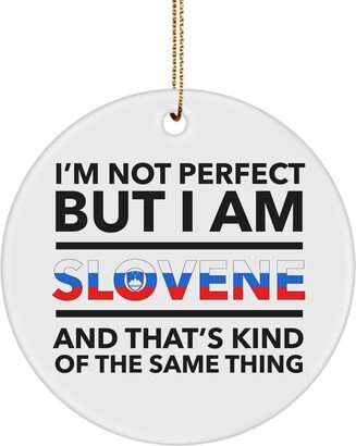 Slovenia Gifts - Slovene Christmas Ornament Xmas Slovenia Flag Letters