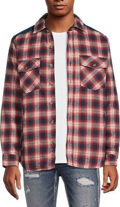 Plaid Flannel Shirt Jacket