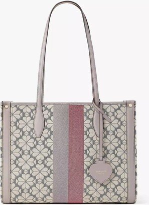 Spade Flower Jacquard Stripe Market Medium Tote