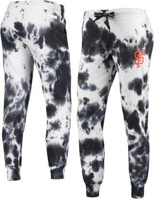 Women's Sport White, Black San Francisco Giants Melody Tie-Dye Jogger Pants - White, Black