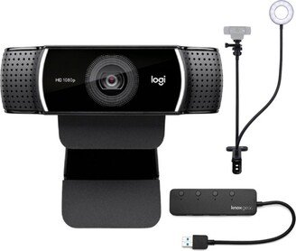 C922 Pro Stream 1080P Webcam With Stand And 4-Port Usb Hub
