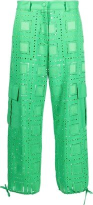 Perforated Cargo Trousers