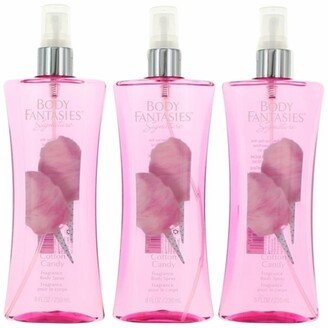 awbfscc8bm3p 8 oz Cotton Candy Fragrance Body Spray for Women, Pack of 3