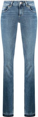 Belted Bootcut Jeans