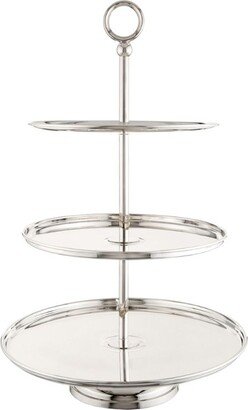 Greggio Silver-Plated Georgian 3-Tier Cake Stand