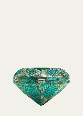 Emerald Diamond Crystal Minaudiere