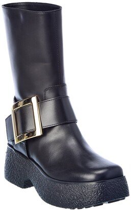 Viv Rangers Leather Platform Boot-AA