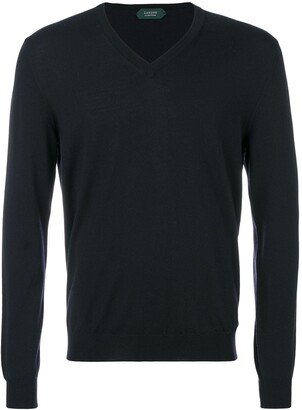 slim V-neck sweater