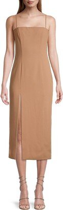 Mercer Slit Midi Sheath Dress