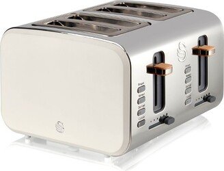 Nordic 4 Slice Toaster White