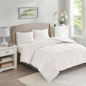 Gracie Mills 1-pc All Season Warmth Oversized 100% Cotton Down Comforter, White - Twin