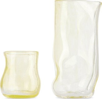 Yellow Onda Carafe & Glass Set