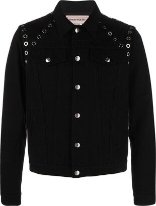 Studded Denim Jacket-AA