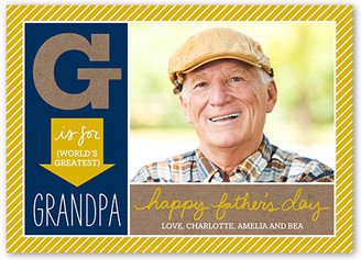 Father's Day Cards: Greatest Grandpa Father's Day Card, Yellow, Standard Smooth Cardstock, Square