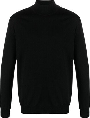 High-Neck Wool Jumper-AF