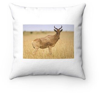 Hartebeest in The Wilderness Pillow - Throw Cover Gift Idea Room Decor