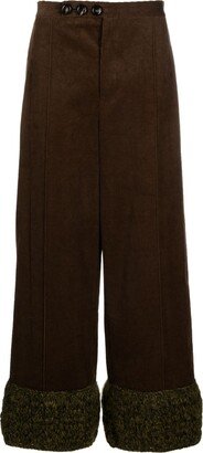 Brown Umfraville Corduroy Wide-Leg Trousers