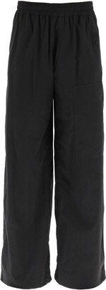 Nylon Wide-leg Trousers