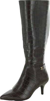 Cruelaa Womens Faux Leather Tall Knee-High Boots