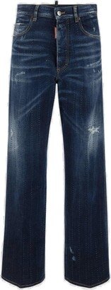 Mid-Rise Straight Leg Jeans-AE