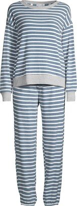 Striped 2-Piece Long Pajama Set