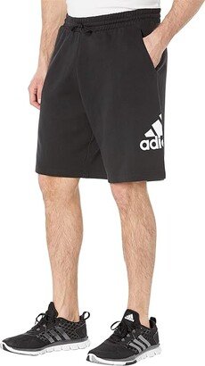 Essentials Big Logo French Terry Shorts (Black) Men's Clothing